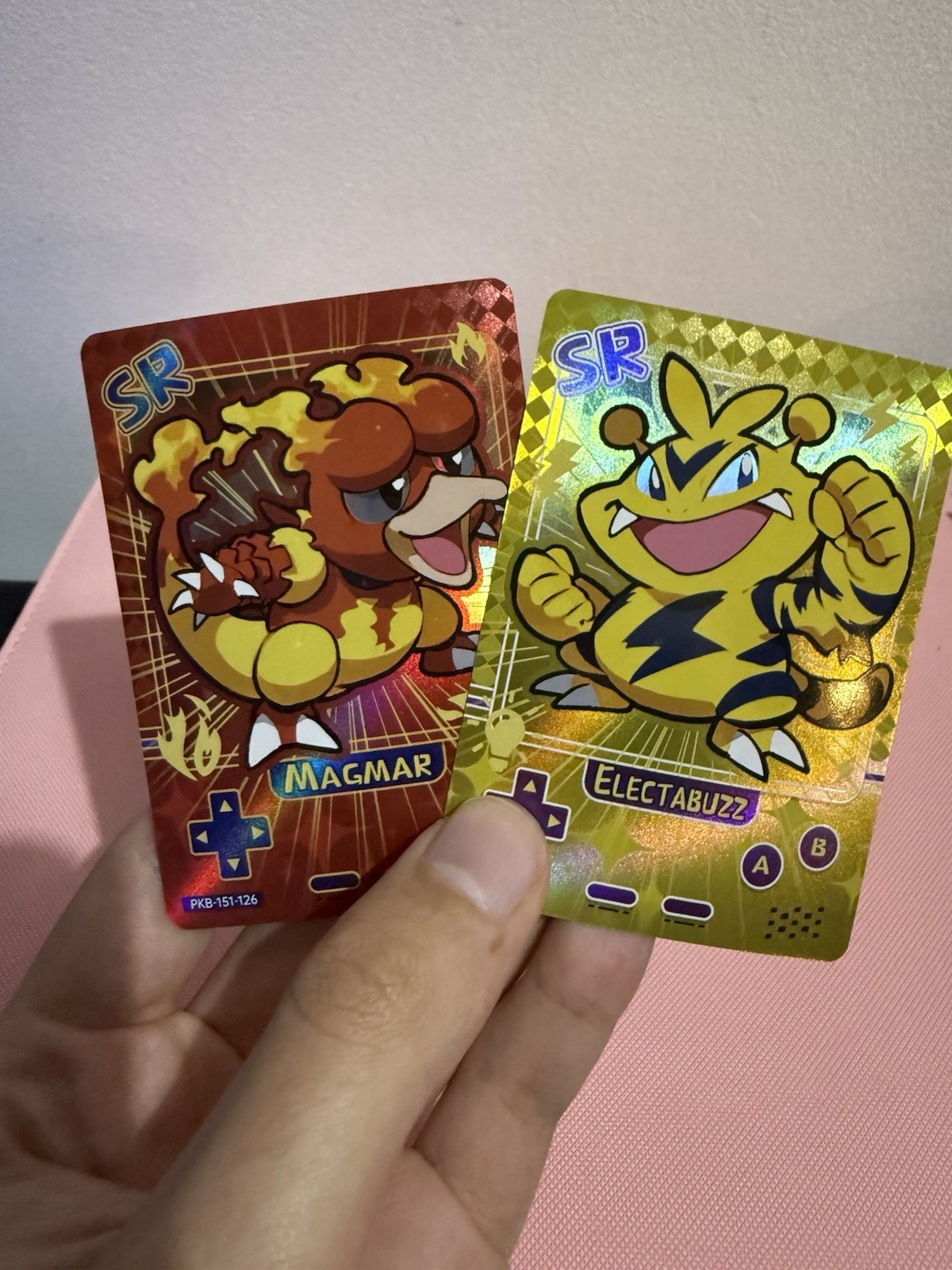 Magmar Electabuzz Poke Baby Card Pokebaby