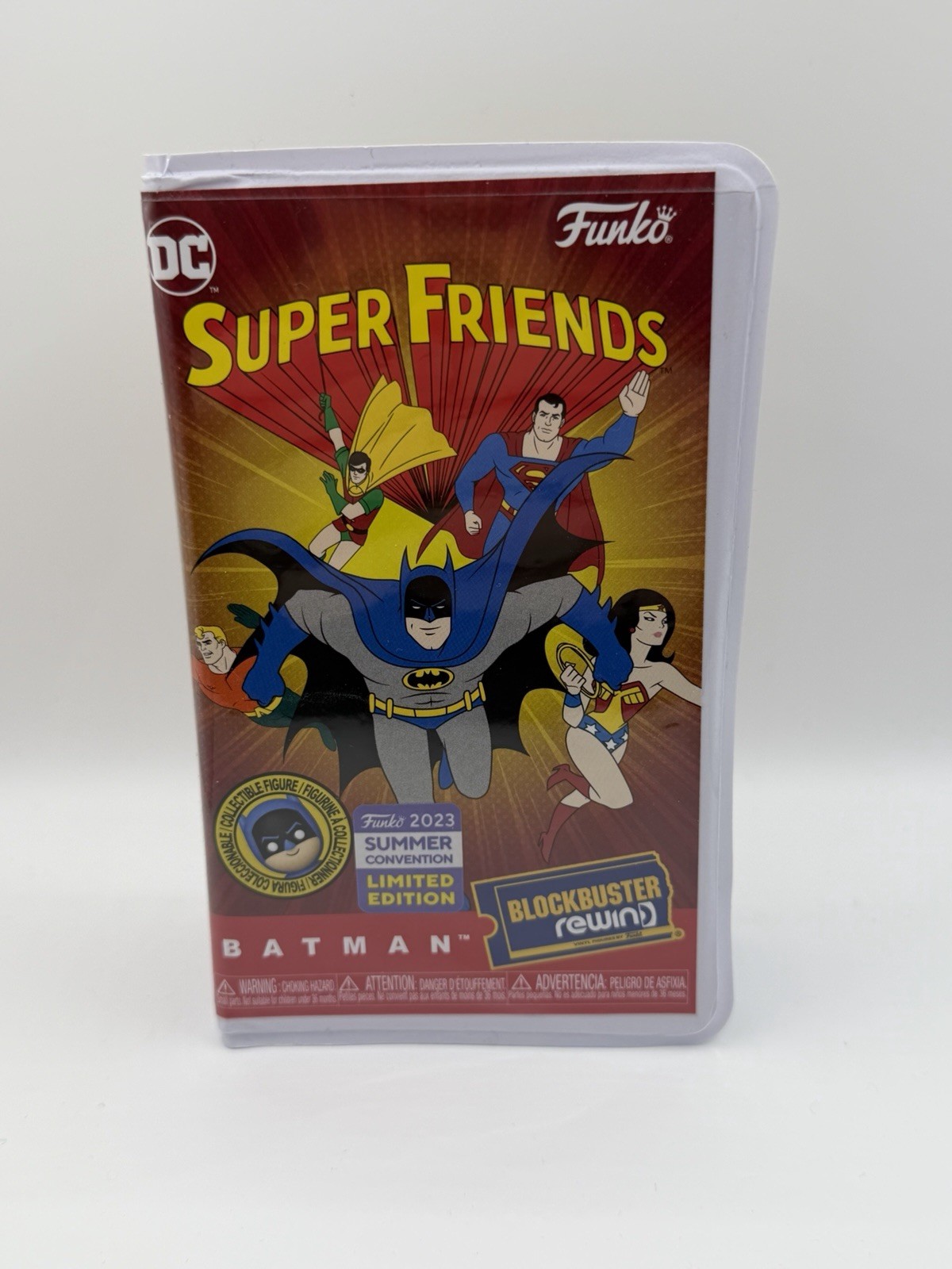 Funko Super Friends Blockbuster Rewind Batman SDCC 2023 LE Official Sticker