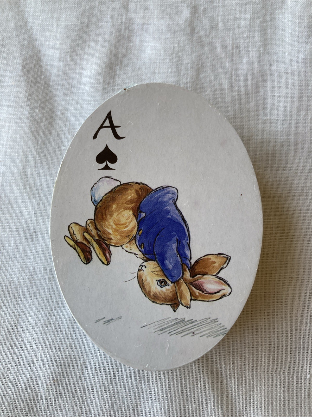 Peter Rabbit Oval Egg Shape Die Cut Playing Cards Sealed Beatrix Potter 2007
