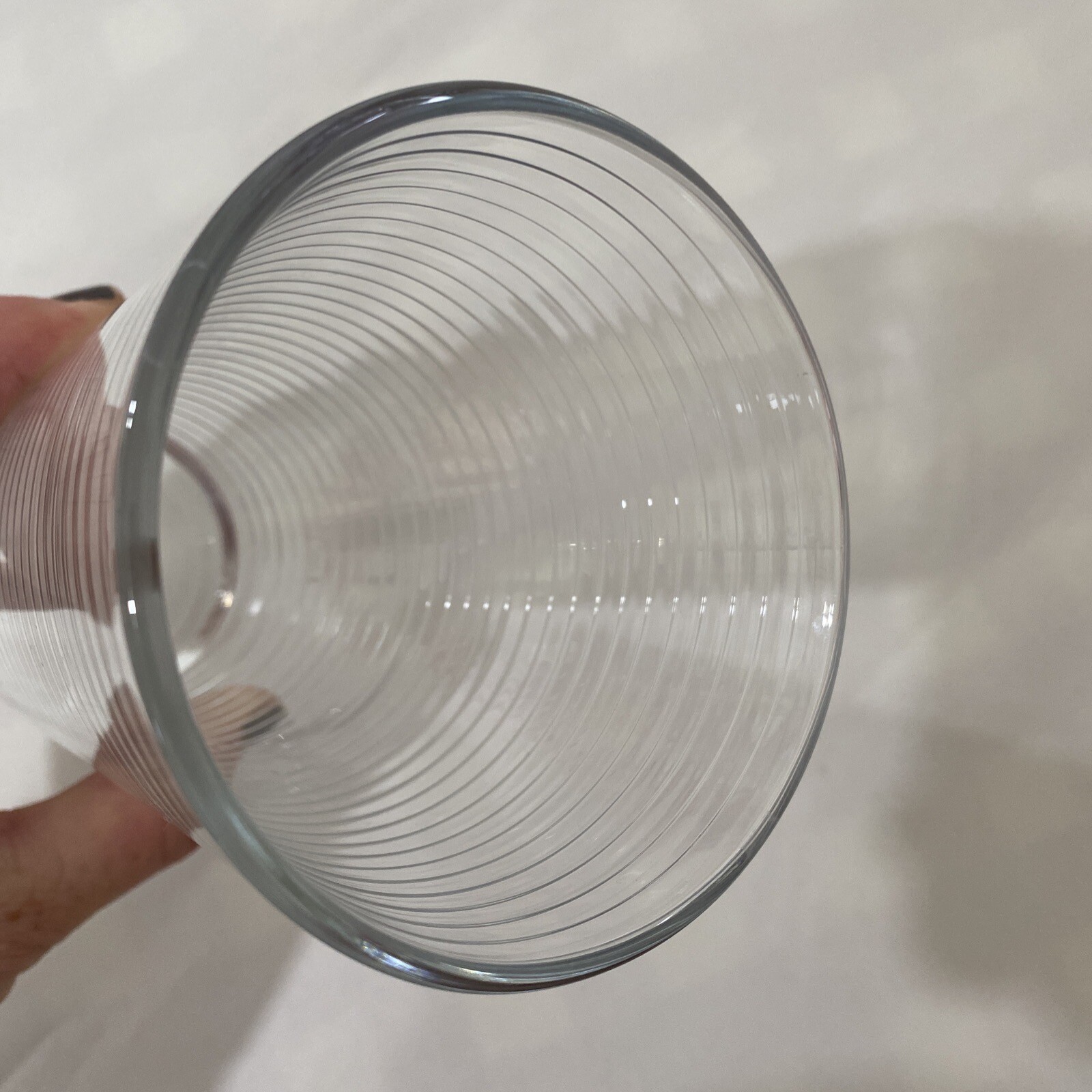 Circleware-6″ Horizontal Ribbed Optic 16oz. / 1 Pint Glass Tumbler