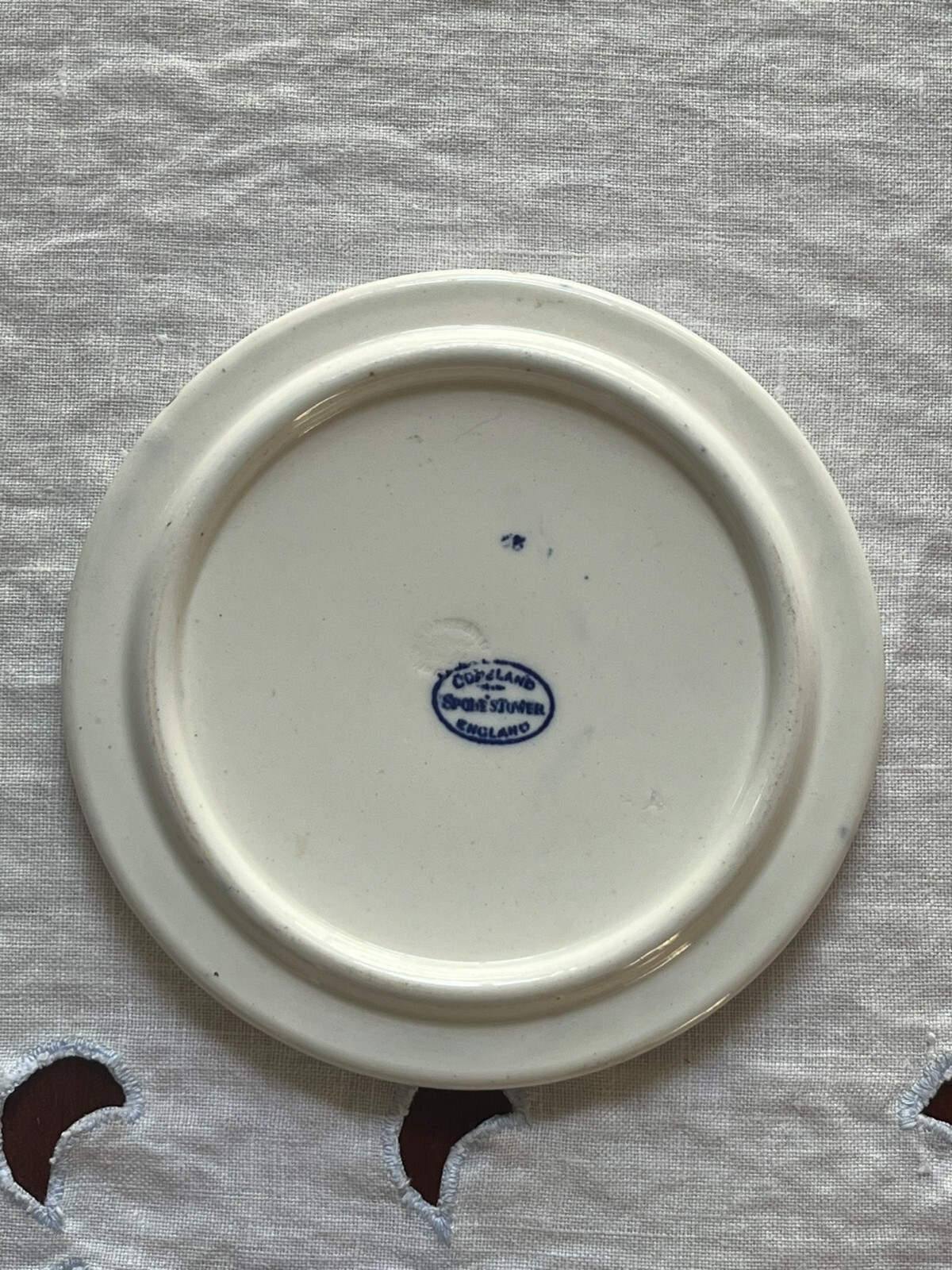 COPELAND SPODE SPODE’S TOWER BLUE BRIDGE SCENE OLD MARK TEA TILE TRIVET 6″