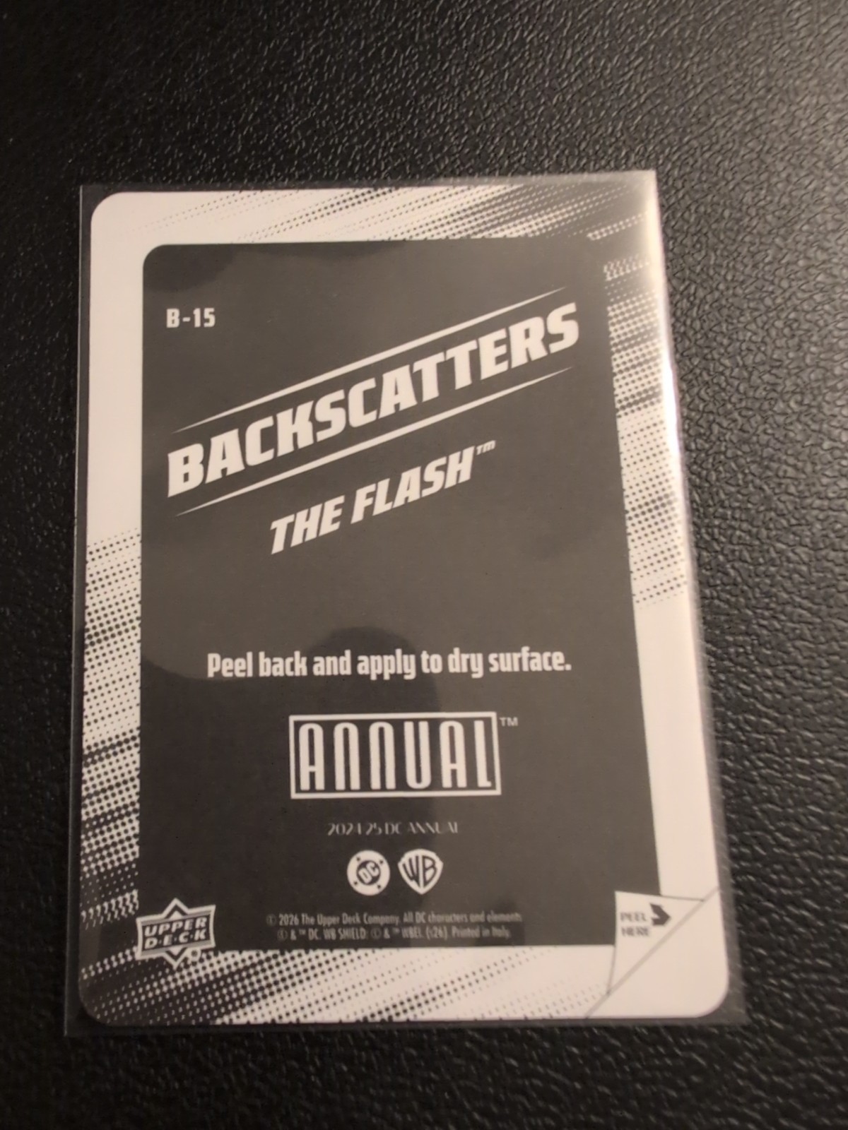 2024-25 Upper Deck DC Annual Backscatters B-15 The Flash