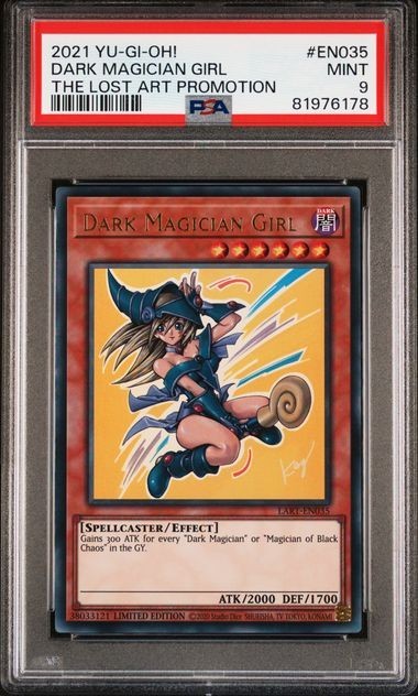 Dark Magician Girl LART-EN035 PSA 9 The Lost Art Promotion YU-GI-OH!
