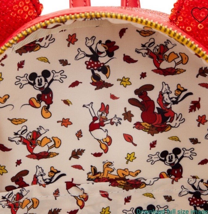 Beautiful Disney Loungefly fall sequin, Minnie Mouse Ombré bundle